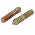 Uxcell M10x50mm Carbon Steel Zinc Plated Hanger Bolt 10pcs