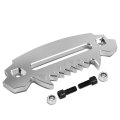 Silver 10 In Aluminum Hawse Fairlead For Synthetic Winch Ropes Cnc Machined 6061 Billet Lead Guide 4x4 Off Road Atv Utv 