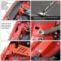 Engine Radiator Cap Cover Aluminum Alloy Fender Shrouds With Hardwares Accessory Fit For Wrx And Sti 2015-2020 Red