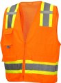 Pyramex Class 2 Surveyor S Safety Vest With 8 Pockets Hi-vis Orange 2xl 