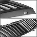 Compatible With Chevy Impala W-body Abs Plastic Vertical Front Bumper Grille Black