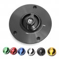 Black Revo Cnc Quick Release Gas Fuel Cap For Sv650 04-12 Sv1000 04-07 Gsx-r 1000 03-19 600 750 04-17 