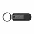 Ipick Image For Ford Mustang Gt Gunmetal Black Metal Plate Pu Leather Strap Key Chain Keychain Official Licensed