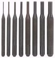 8 Piece Pin Punch Set 4 Inch Long With Knurled Handle 16 32 5 3 7 1 
