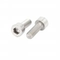 Uxcell M5x14mm 316 Stainless Steel Fully Thread Hex Socket Cap Screw Bolt 20pcs