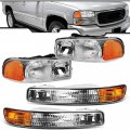 Epic Lighting Oe Fitment Replacement Headlights Signal Lights For 1999-2007 Sierra 2000-2006 Yukon Gm2502188 Gm2503188 