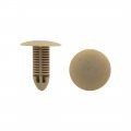 Truck Car Door Fender Clips 6x6mm Plastic Rivet Fastener Clip Beige Universal 20pcs 