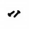 Uxcell M4x15mm Phillips Nylon Countersunk Head Bolt Machine Screw Black 50pcs