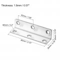 Uxcell L Bracket Corner Braces 8 Set 20x20x80 Mm Stainless Steel 90 Degree Right Angle Fastener With Screws For Shelf Chair