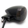 2x 20-led Amber Motorcycle Turn Signal Light Custom Bike Cruiser Chopper Touring Black Smoke