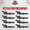 Ignition Coil Pack Set Of 8 Compatible With Ford Lincoln And Mercury 4 6l 5 4l 2004 2005 2006 2007 2008 F150 F250 Super Duty
