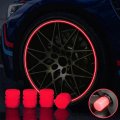12pcs Fluorescent Tire Valve Stem Cap Fit For Cars Suvs Trucks Bikes And Other Motor Vehicles 4 Blue Green Red