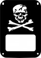 Skull Bones Jolly Roger Tail Lamp Light Covers For Jeep Jk Wrangler Black Set Of 2 Uv Resistant Plastic 