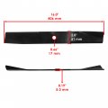 Caltric Spindle Shaft And Blade Compatible With John Deere F525 46 Deck 1990-2000