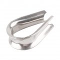 Xiedeai 1-10 Pcs Home Improvement Tools Stainless Steel Wire Rope Thimbles Rust-free Eyelet Clips Winch Cable Lug Heart Thimble 