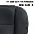 Secosautoparts Front Driver Side Bottom Foam Cushion Replacement Leather Seat Cover Black Compatible With Ford F150 Lariat 2009