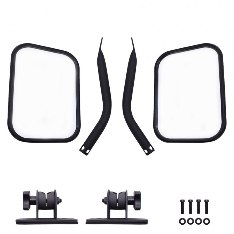 Door Off Mirror Replacement For Jeep Wrangler Tj Jk 1997-2018 4 X Off-road Morror Rectangulars Quick Release Side View Mirror