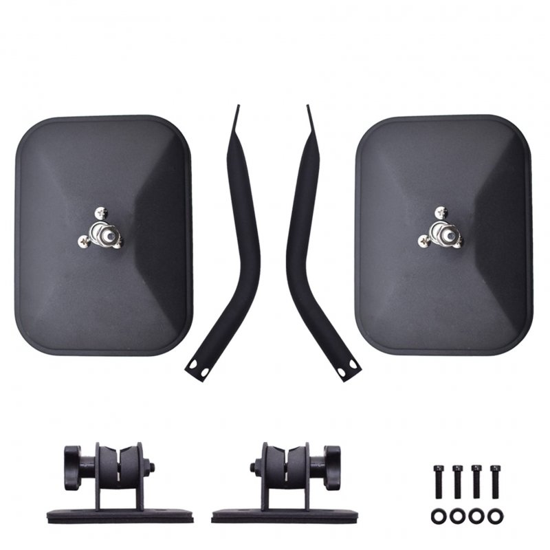 Door Off Mirror Replacement For Jeep Wrangler Tj Jk 1997-2018 4 X Off-road Morror Rectangulars Quick Release Side View Mirror