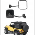 Door Off Mirror Replacement For Jeep Wrangler Tj Jk 1997-2018 4 X Off-road Morror Rectangulars Quick Release Side View Mirror 
