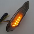Httmt Mt047a- Smoke Led Tail Light Brake With Integrated Turn Signals Indicators For 2002 2003 Yzf R1 Yzf-r1 Yzfr1