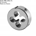 Burkit M8 5 X 0 Tap And Die Set 5 75 Machine Thread Round Right Hanrkit M8 5 X 0 Tap And Die Set M8 5 X 75 Machine Thread Tap
