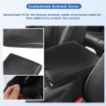 Cdefg For 2022 Mdx Center Console Cover Acura Armrest Lid Pad Arm Rest Seat Box Carbon Fiber Protector 2023 Accessories Black