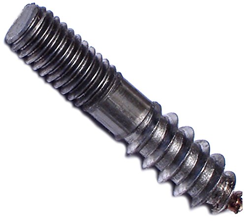 Hanger Bolts 3 8 In X 2 Alloy Steel Grade Plain Finish Partially Threaded Unc Coarse 100 Pieces