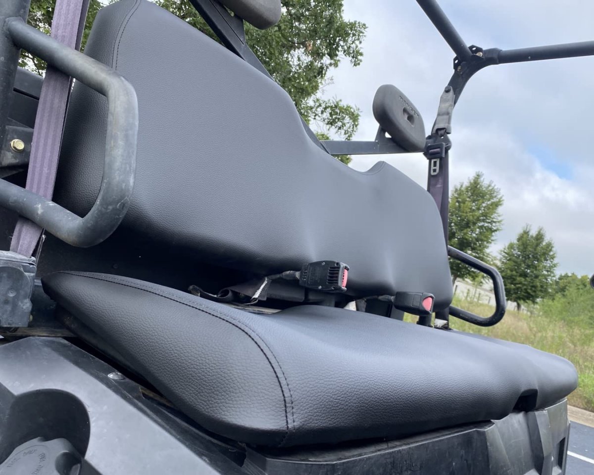 Backrest Seat Cover For Polaris Ranger 500 700 800 Full Size 2009 To 2014 All Weather Vinyl 4 Way Stretch Black Rear Only