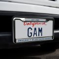 University Of Southern Indiana School Logo License Plate Metal Frame Full Size Standard Fit Uv And Water Resistant 12 3 X 6 In