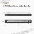 Partsam 10pcs 6 Waterproof Led Light Bar 21led Utility Strip Boats Clear Blue Sealed Underwater Light Strips For Trailers