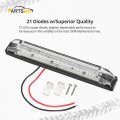 Partsam 10pcs 6 Waterproof Led Light Bar 21led Utility Strip Boats Clear Blue Sealed Underwater Light Strips For Trailers