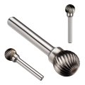 9 16-inch Head 6mm Shank Tungsten Carbide Ball Shaped Rotary File Grinding Bit Tool 