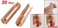 Uxcell 20 Pcs 1mm Hole Copper Tone Co2 Welding Torch Nozzle Tip