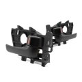 Interior Door Handle Pair For Kia Forte Koup 2010 2011 2012 2013 Front Or Rear Driver And Passenger Side Black Plastic With