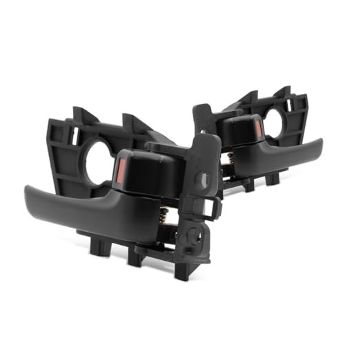 Interior Door Handle Pair For Kia Forte Koup 2010 2011 2012 2013 Front Or Rear Driver And Passenger Side Black Plastic With