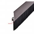 Uxcell Door Bottom Sweep Brown H-shape Aluminum Alloy Holder W 1 6-inch Pp Nylon Soft Brush 1000mm X 61mm Approx 39 37-inch 2