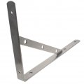 Mromax 1pcs Shelf Bracket 13 8 X 3inch 110lbs Heavy-duty Stainless Steel Solid Support Corner Brace Joint Right Angle Silver