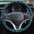 Steering Wheel Cover Black Crows Skull Covers Evil Raven Teal Blue Protector Car Accessory 15 Inches