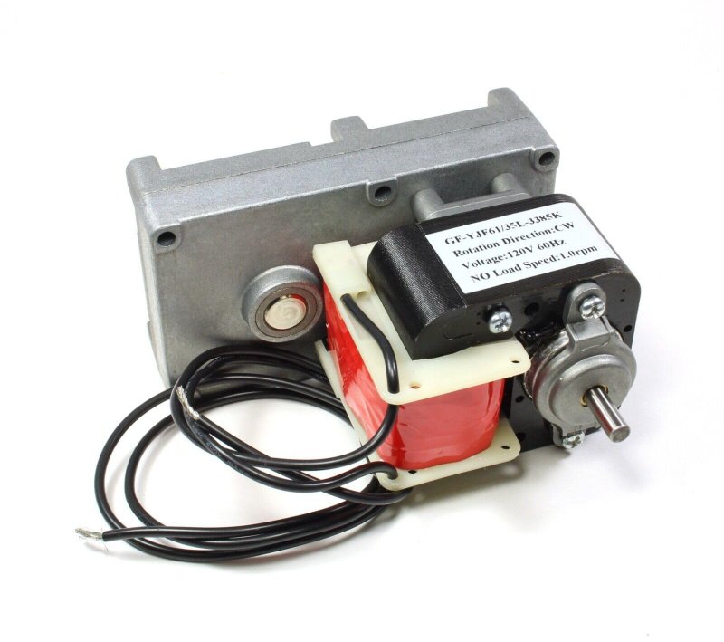 Corn Pellet Stove Replacement Inline Gearmotor Yjf61 35l-3385k Rpm 115vac 0 6a For W And 170 Lbs Torque 3 8 X 1 In Shaft