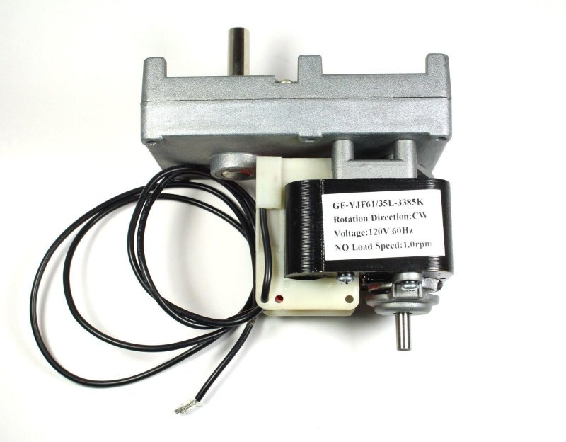 Corn Pellet Stove Replacement Inline Gearmotor Yjf61 35l-3385k Rpm 115vac 0 6a For W And 170 Lbs Torque 3 8 X 1 In Shaft