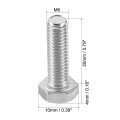 Uxcell M6x20mm Hex Bolts 304 Stainless Steel Hexagon Left Hand Screw Bolt 4pcs