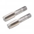 Uxcell Metric Hand Tap M18 Thread 2 Pitch 4 Straight Flutes H2 Alloy Tool Steel Bottom Er Screw Tap Set Tapping Tools For