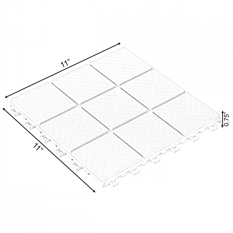 Gardenised Qi004107 5 Gray Interlocking Garden Path Tiles Outdoor Decorative Floor Grass Paver Pack Of