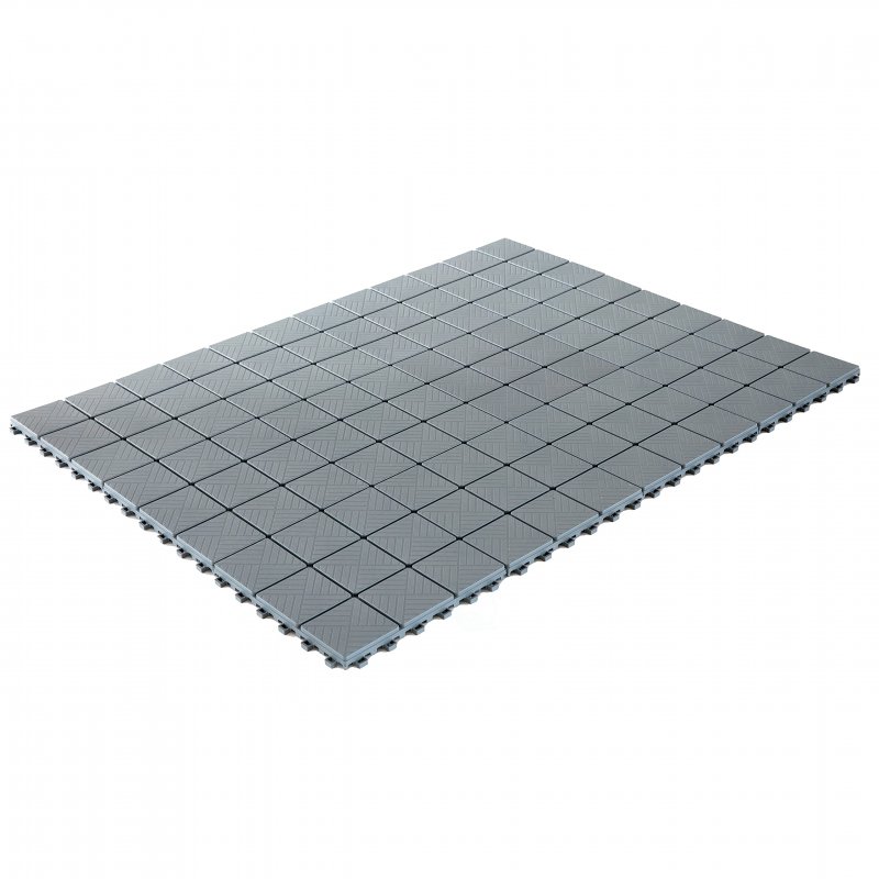 Gardenised Qi004107 5 Gray Interlocking Garden Path Tiles Outdoor Decorative Floor Grass Paver Pack Of