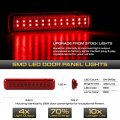 Vipmotoz Rear Side Door Panel Courtesy Lights Cover Lens Compatible With 2004-2006 Chevy Silverado Sierra Crew Cab Avalanche