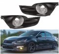 Clear Fog Light Lamps Kit With Switch And Harness For 2013 2014 2015 Nissan Altima Sedan H11 Halogen Bulbs Chrome Black Housing