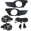 Clear Fog Lights Lamps Kit Switch Harness Replacement For 2013-2015 Nissan Altima Used At Night Dense Heavy Rain And Snow 