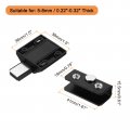 Uxcell Glass Door Magnetic Catch Latch Closures With Clamp 2 Sets For 5-8mm Push Open Single Touch White