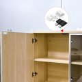 Uxcell Glass Door Magnetic Catch Latch Closures With Clamp 2 Sets For 5-8mm Push Open Single Touch White