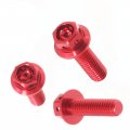 Autobahn88 Motorcycle Brake Master Cylinder Bolt Dress-up Kit Compatible With Yamaha Fzs 1000 Fazer 2000-2005 Red Set Of 3